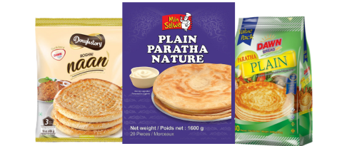 Frozen Parathas and Naan