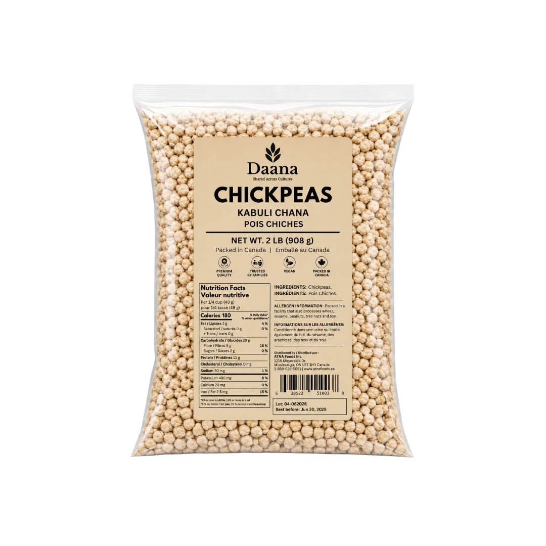 Daana Chick Peas (Kabuli Chana) 9mm - 20x2lb