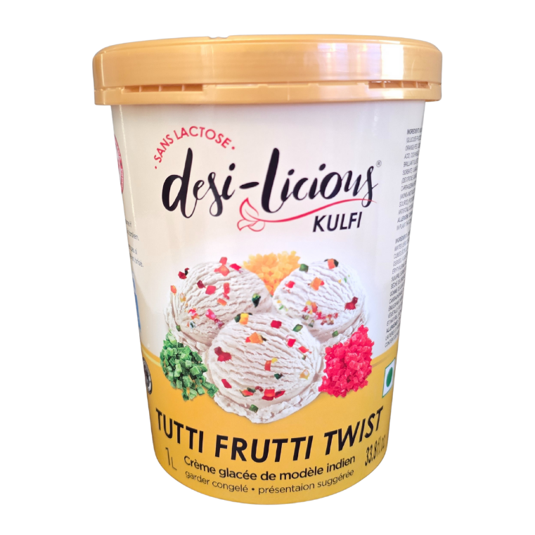DesiLicious Kulfi Tutti Frutti Twist (Lactose Free) - 12x1L