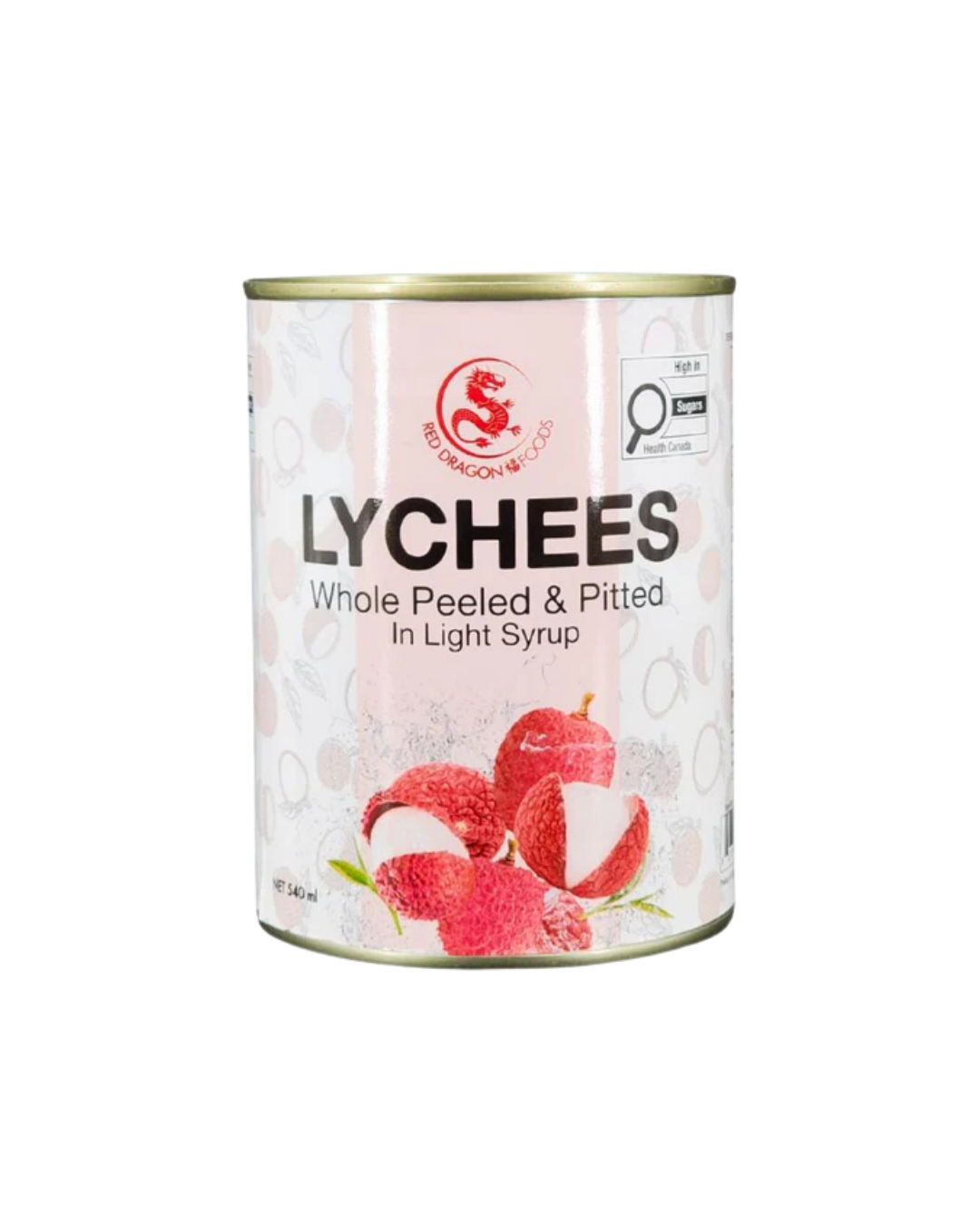 Red Dragon - Lychee Whole Peeled in Light Syrup - 24x540ml