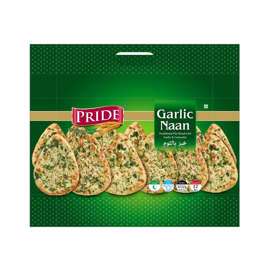 Pride Garlic Naan - 8X12pcs