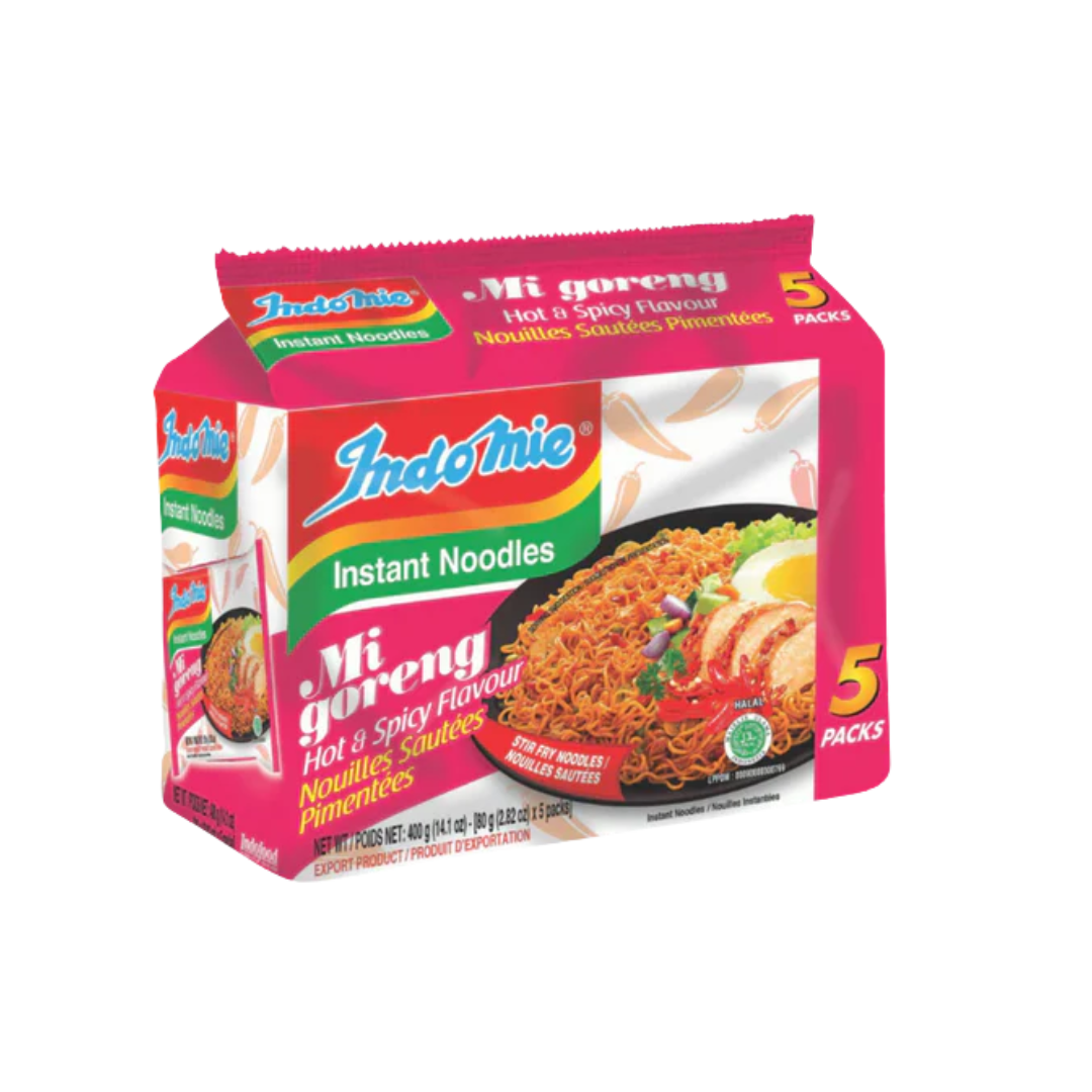 Indomie Mi Goreng - Instant Noodles - Hot & Spicy 6x5x80g