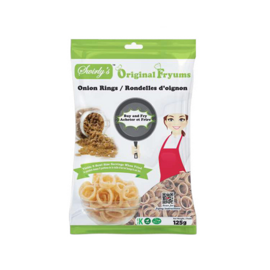 Swirly's Original Fryums Onion Rings - Vegan (Ready to Fry) - 16x125g