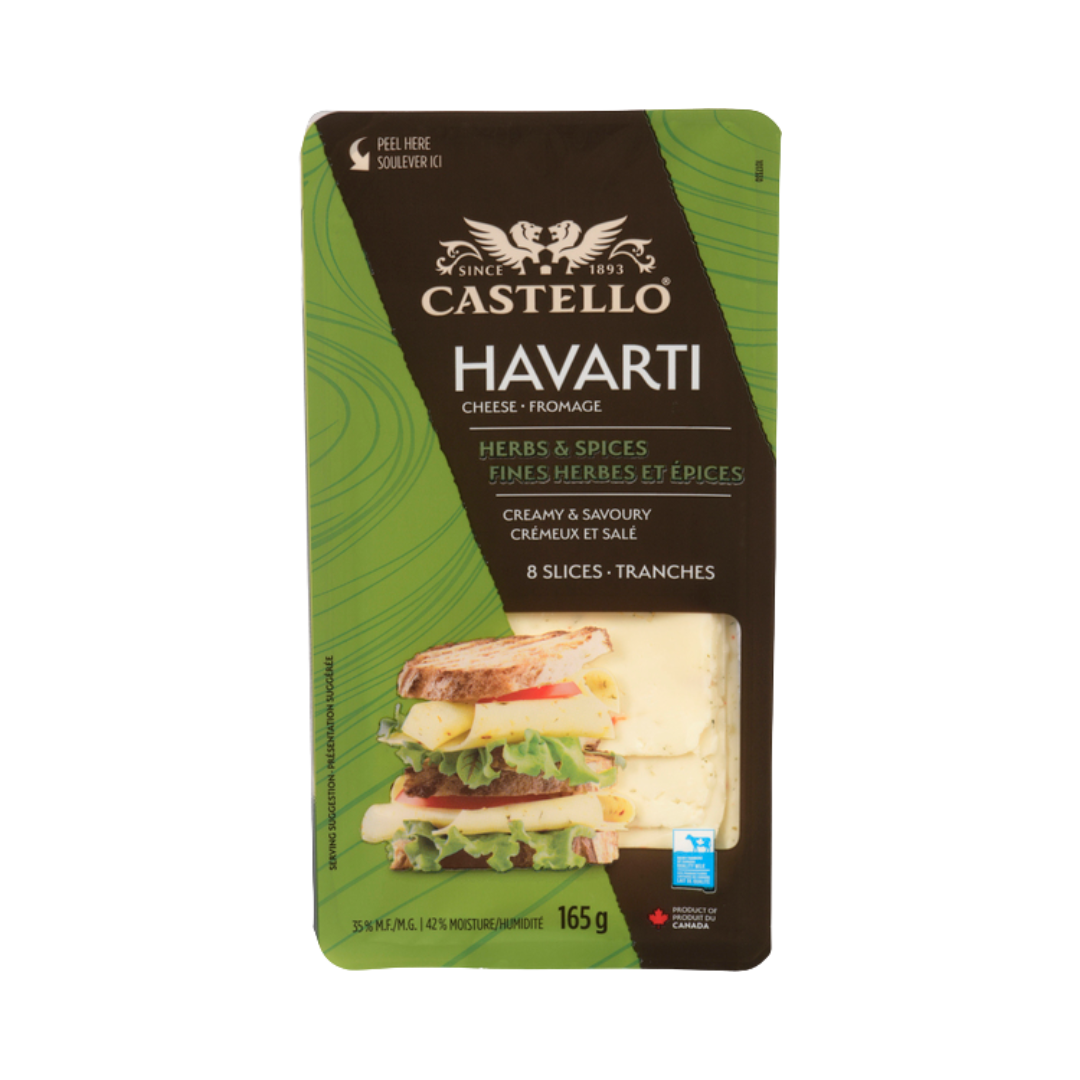 Castello H&S Havarti Sliced - 12x165g