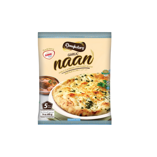 Dawn Doughstory Garlic Naan - 24x425g
