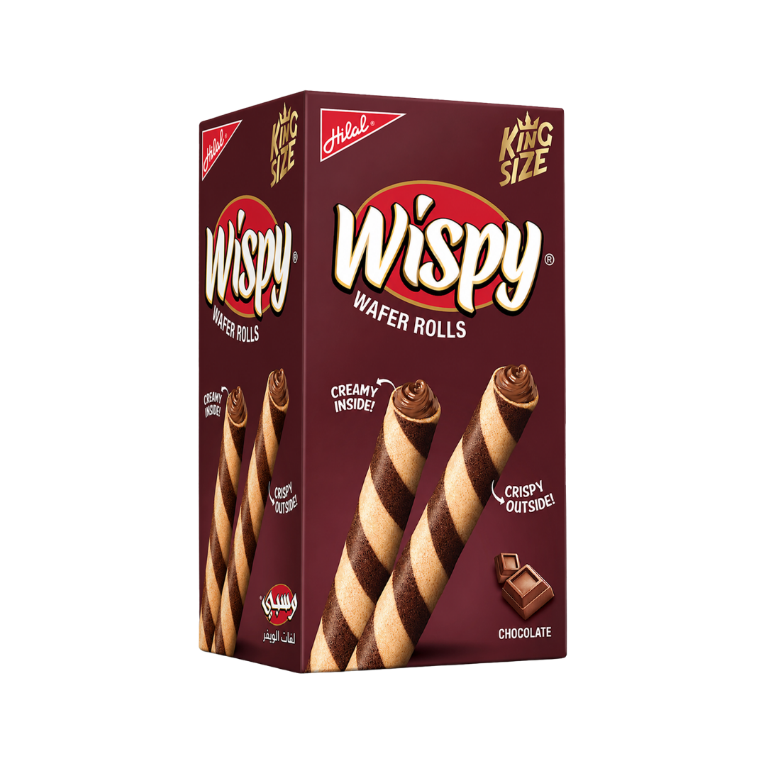 Hilal Wispy Wafer Rolls King Size (Chocolate) - 12pcsX24box