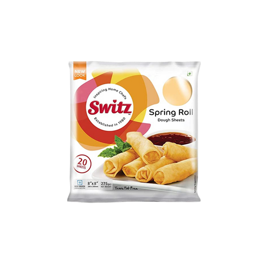 Switz Spring Roll Pastry Sheets 8x8 (20 sheets) - 40x275g