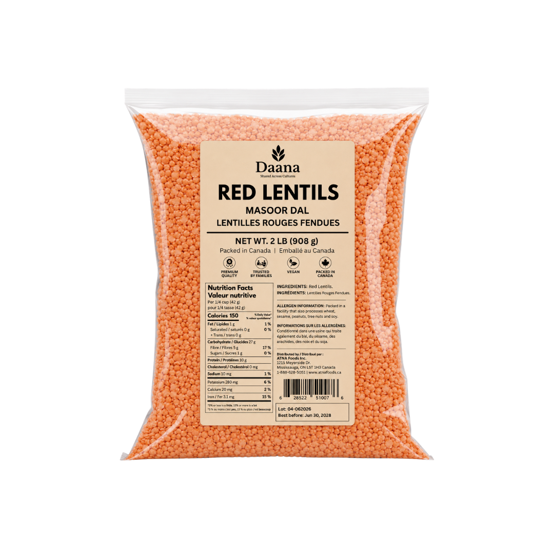 Daana Red Lentil (Masar Daal) - 20x2lbs