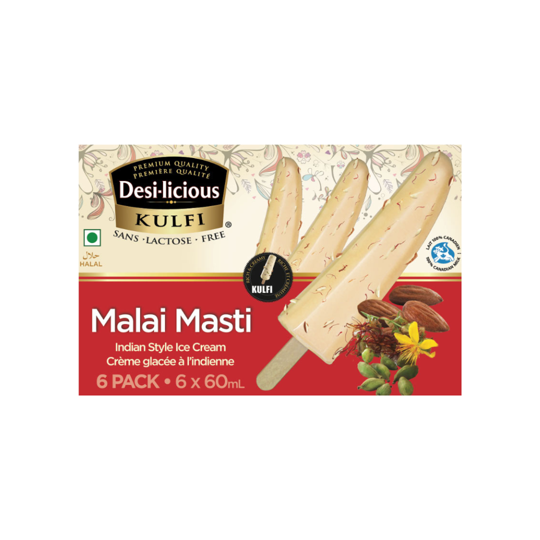 DesiLicious Kulfi Malai Masti (Lactose Free) BOX - 12x6x60ml – ATNA ...