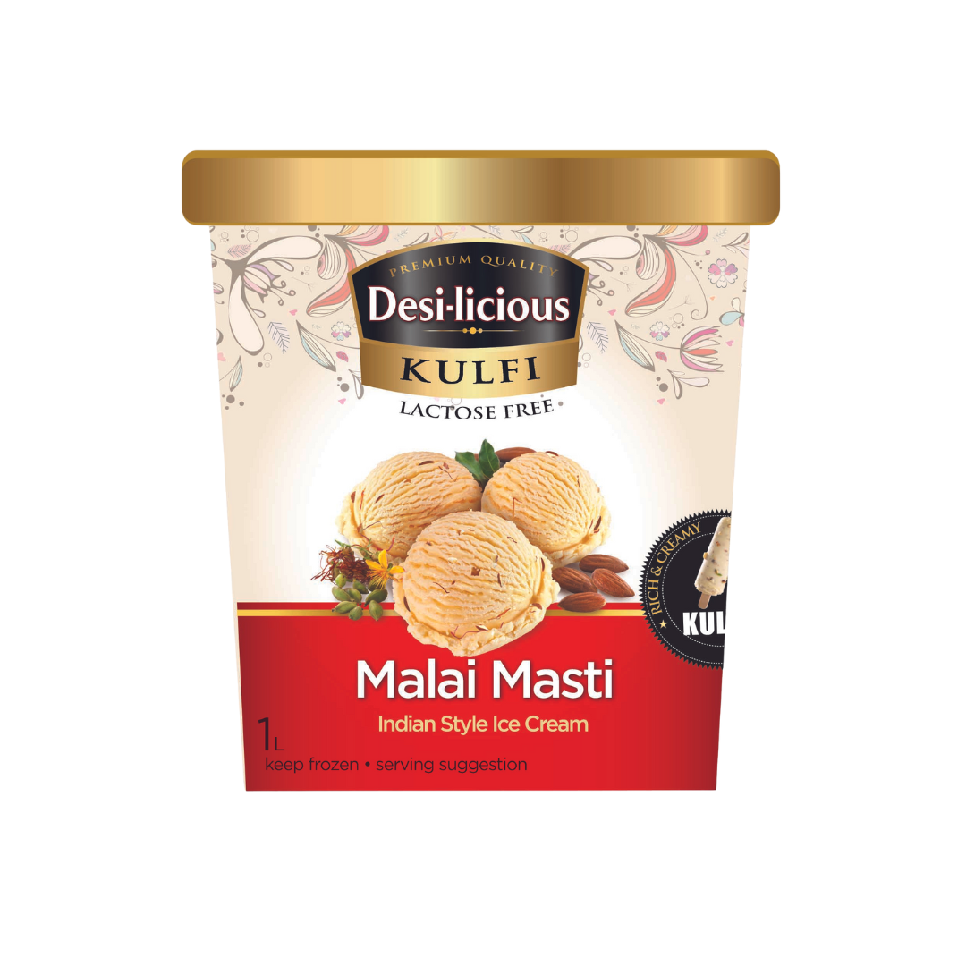DesiLicious Kulfi Malai Masti (Lactose Free) - 12x1L – ATNA Foods Inc.