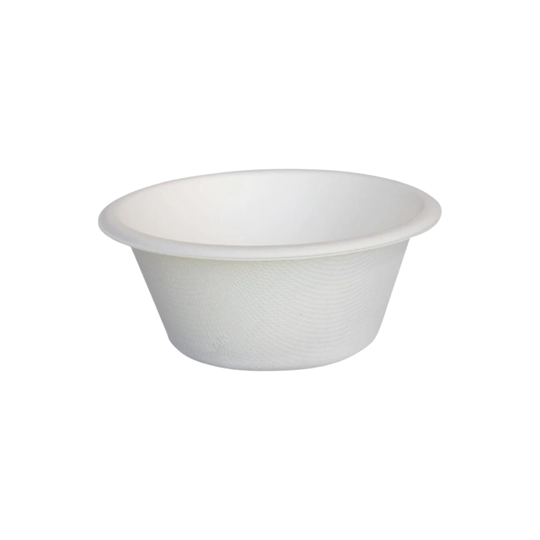 Eco-Craze - 8oz Round Bagasse Bowl - Retail Pack - 12x40ct