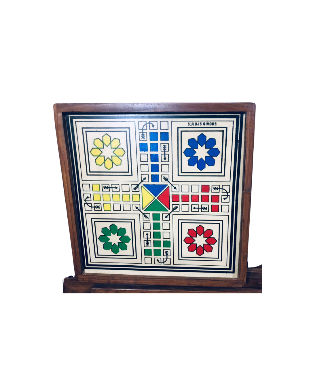 Ludo Wooden Type 24 inch - 12 pcs