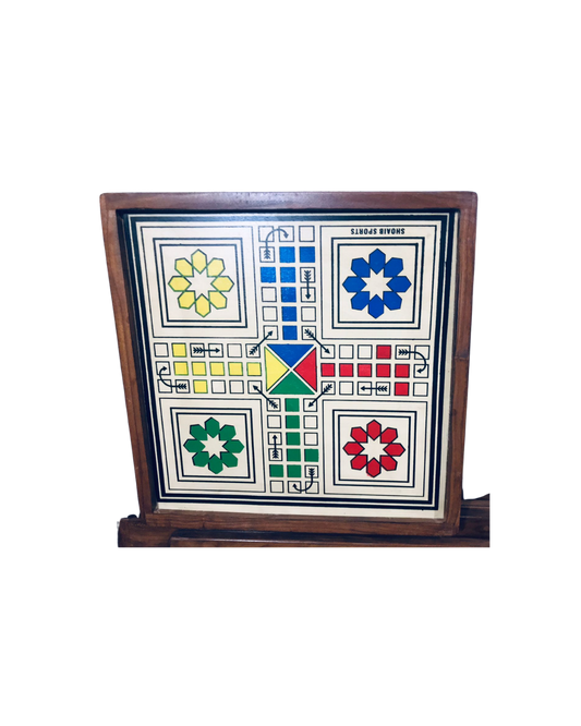 Ludo Wooden Type 24 inch - 12 pcs