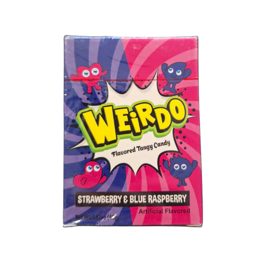 Sourleez Weirdo Strawberry & Blue Raspberry - 24x40g