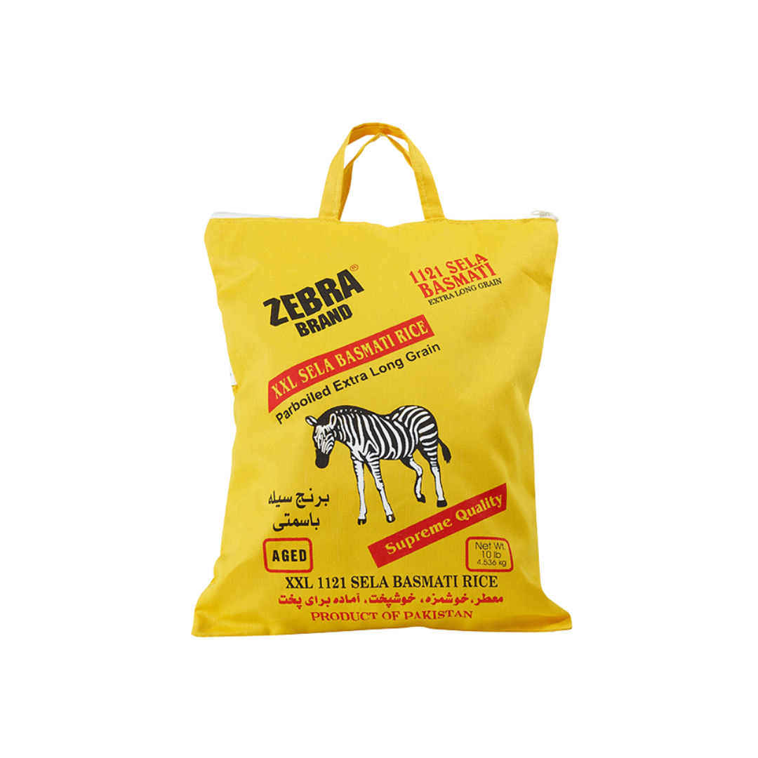 Zebra Sella Premium Basmati Rice - 10lb – ATNA Foods Inc.