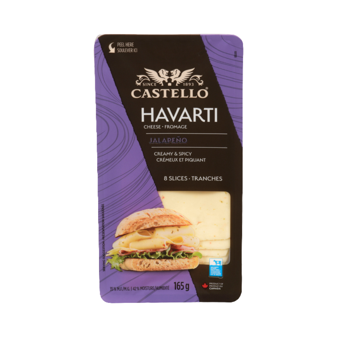 Castello Jalapeno Havarti Sliced - 12x165g