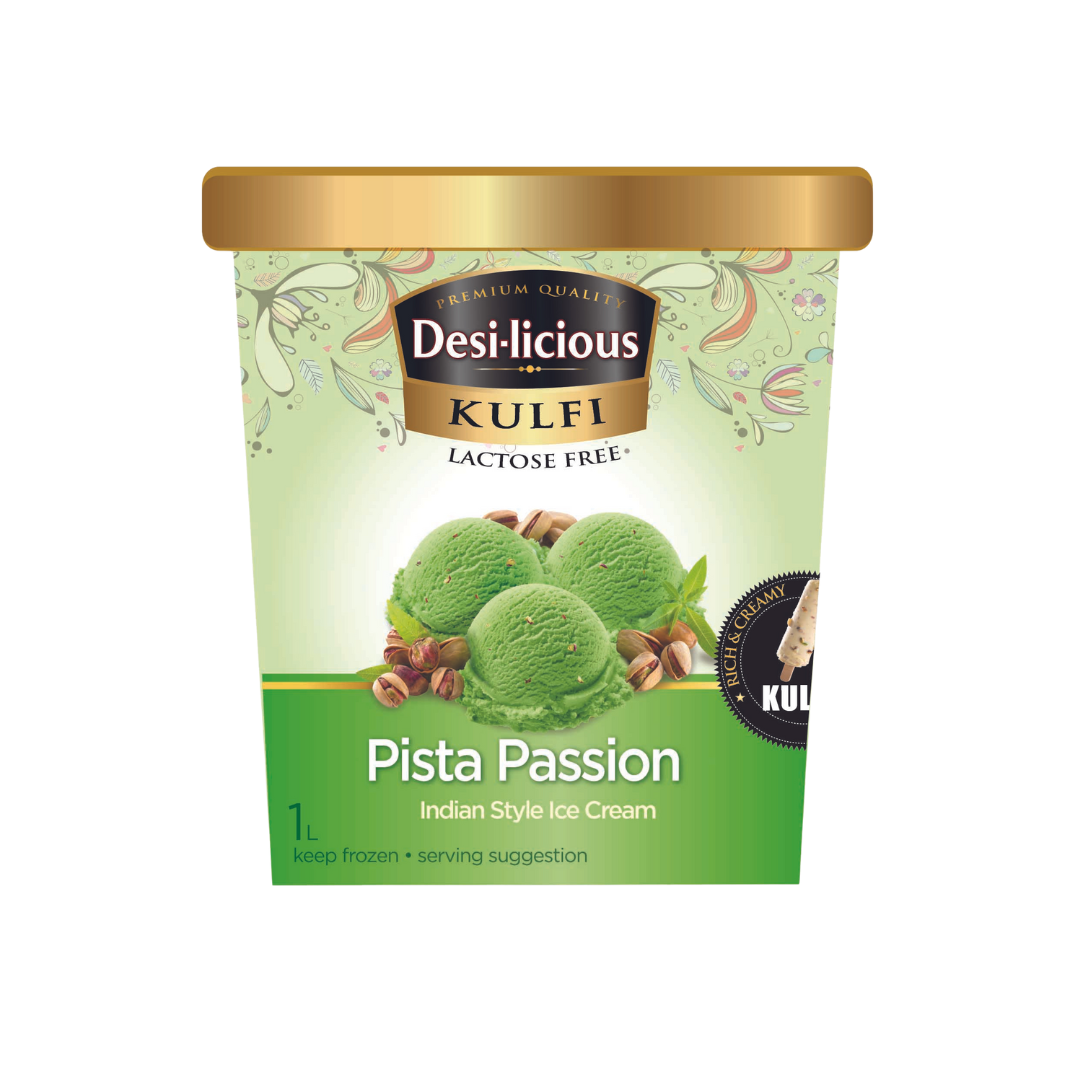 DesiLicious Kulfi Pista (Lactose Free) - 12x1L