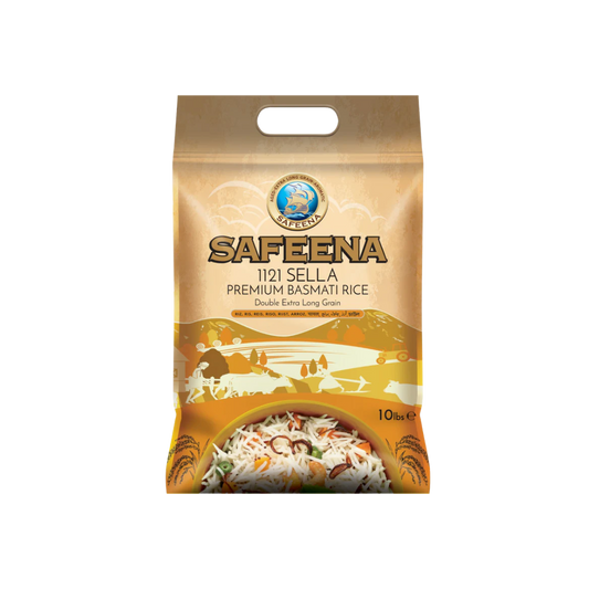 Safeena 1121 Sella Premium Basmati Rice - 10lbs