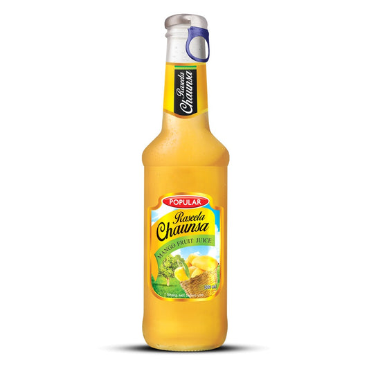 Maza Popular Juice Chaunsa Mango Glass Bottles - 24x250ml