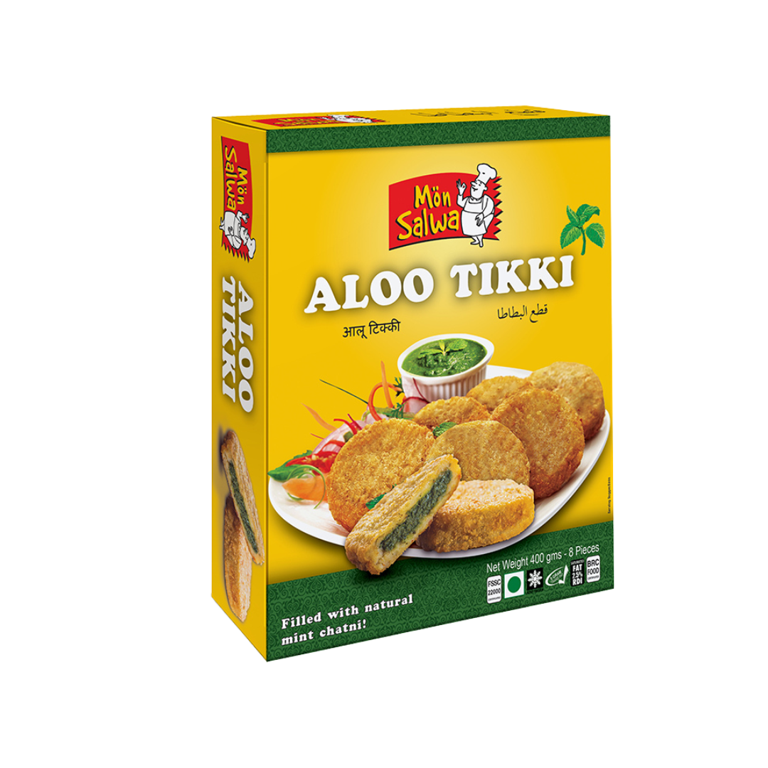 Mön Salwa Aloo Tikki Mint - 12x8pcs (400g)