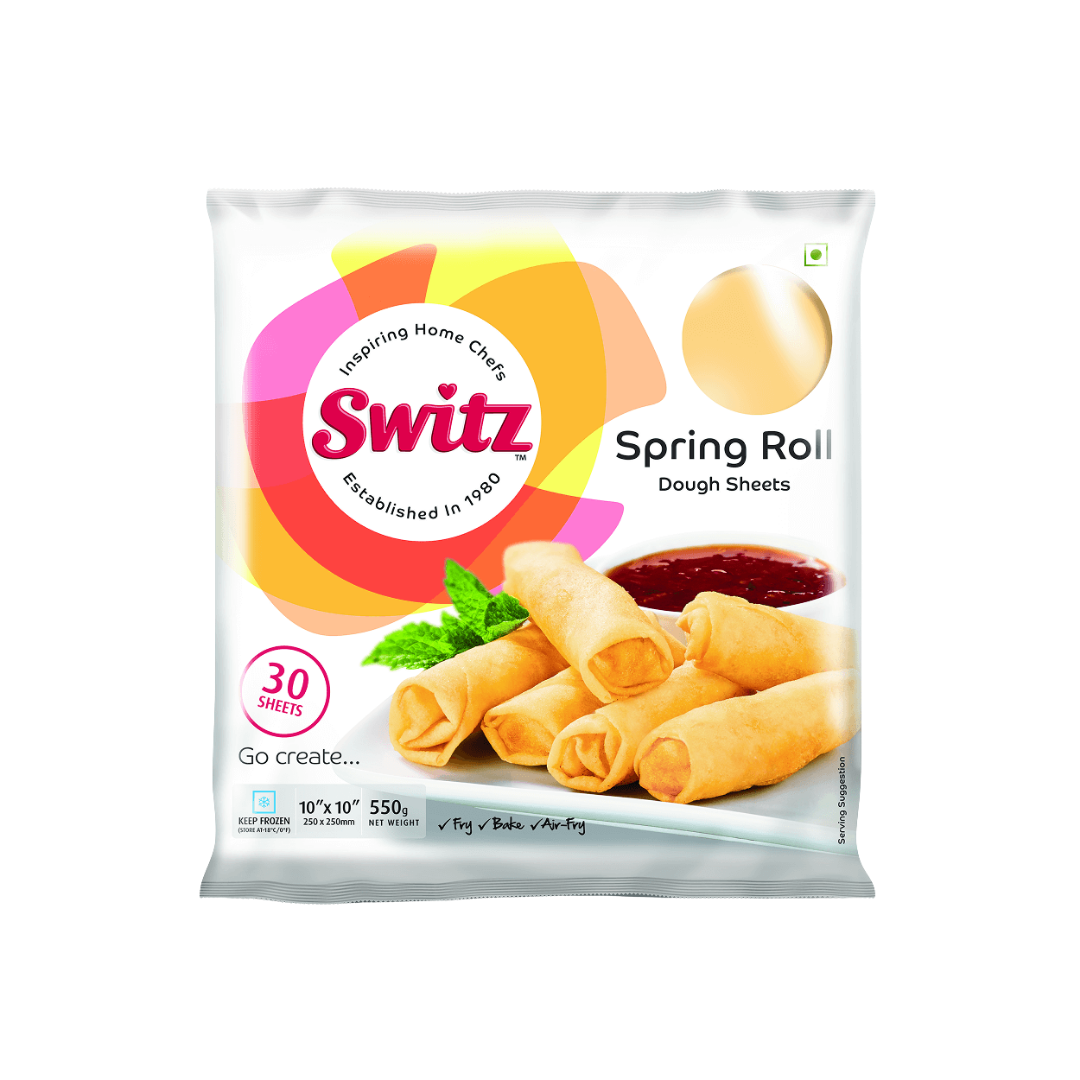 Switz Spring Roll Pastry Sheets 10x10 (30 sheets) - 30x550g