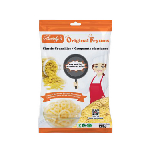 Swirly's Original Fryums Classic Crunchies - Vegan (Ready to Fry) - 16x125g