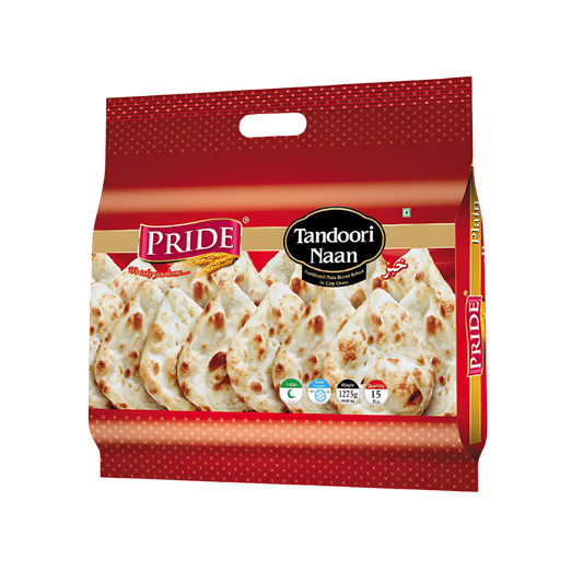 Pride Tandoori Naan Family Pack - 8X16pcs