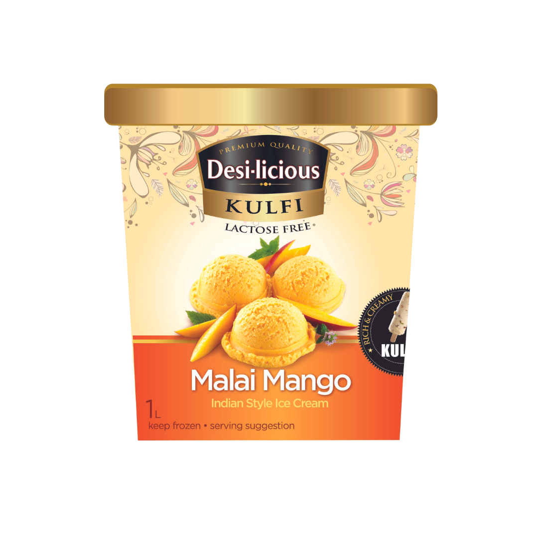 DesiLicious Kulfi Mango (Lactose Free) - 12x1L