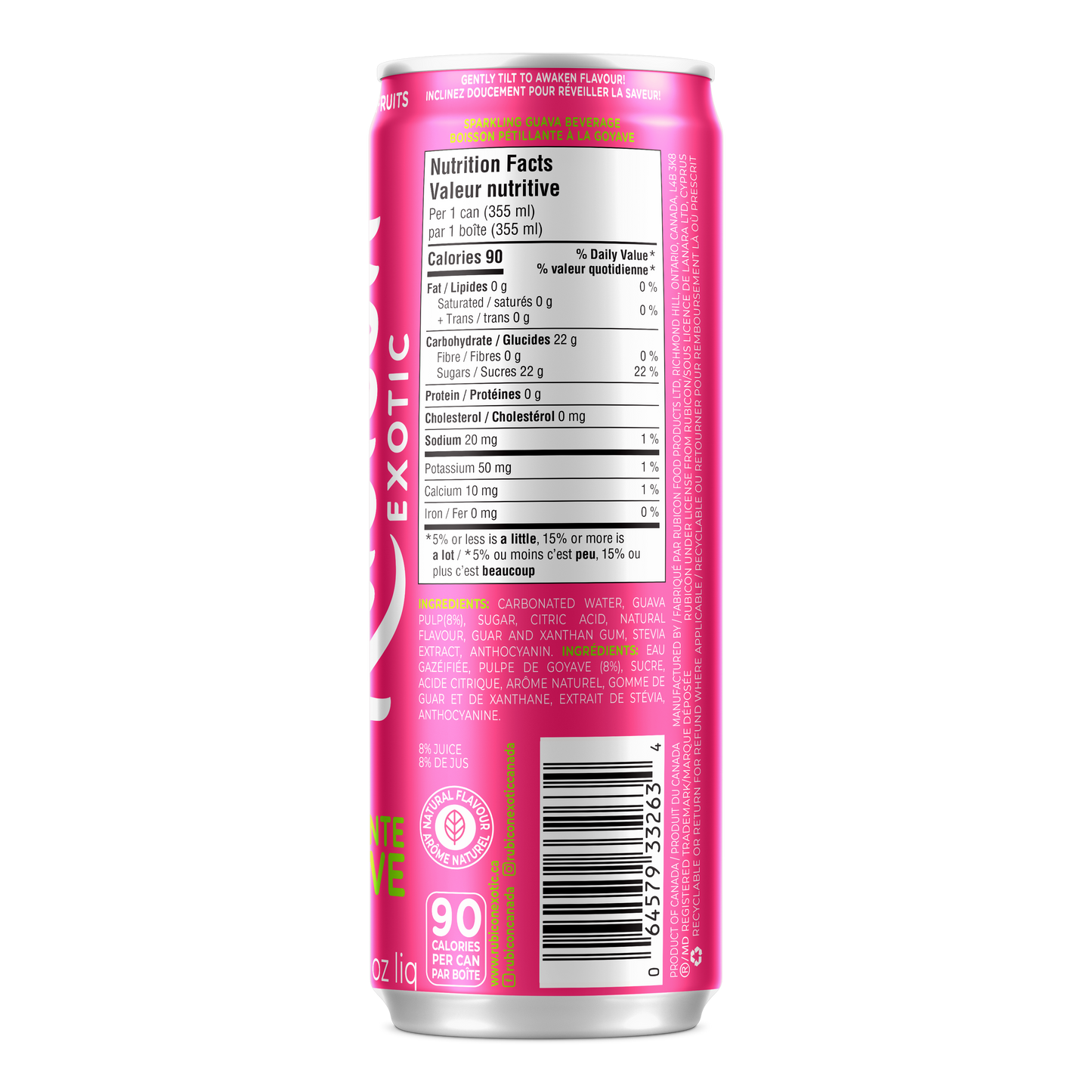 Rubicon Sparkling Guava Beverage - 12x355 ml