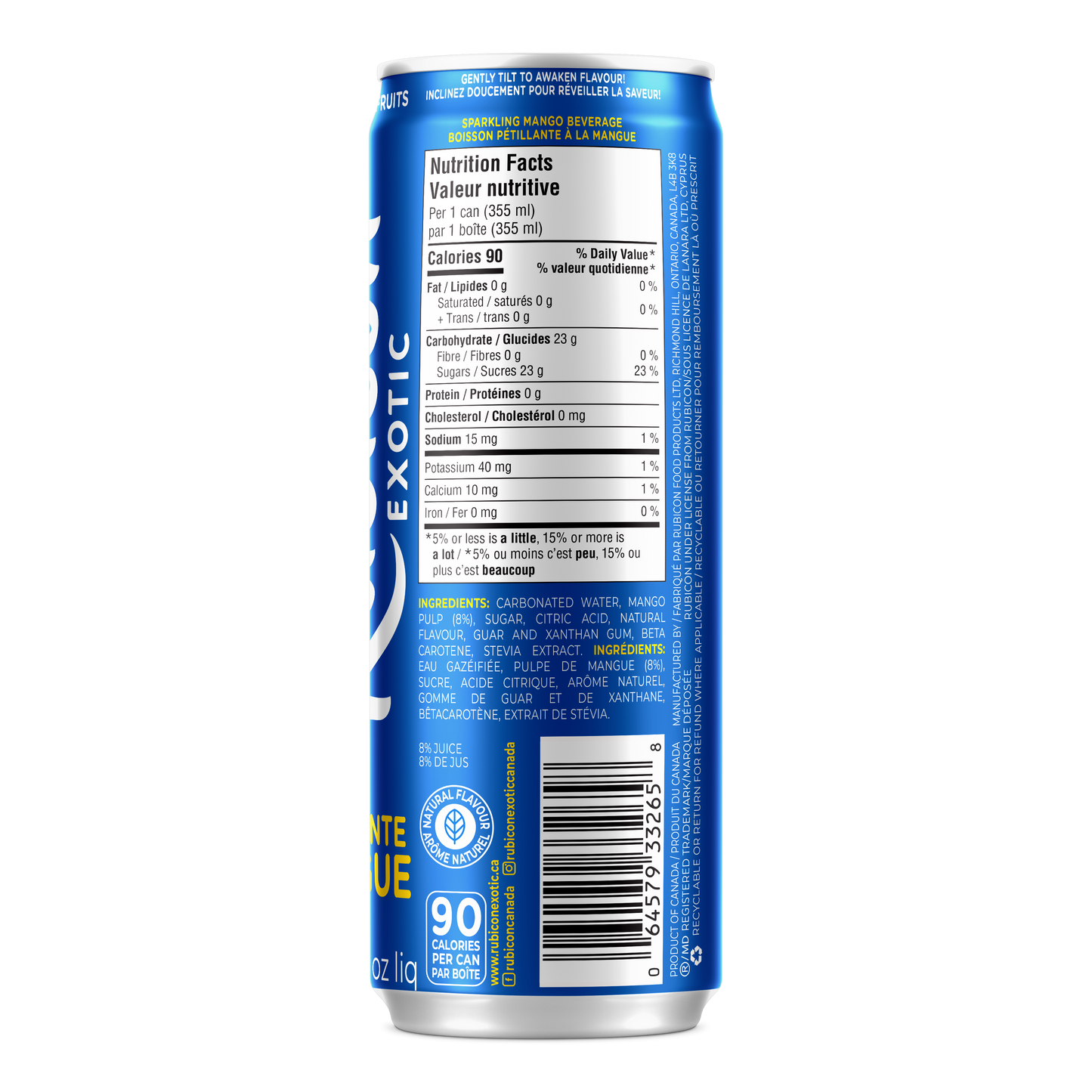 Rubicon Sparkling Mango Beverage - 12x355 ml